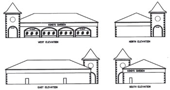 Design renderings for Hing's Garden Buffet in Huntington, Indiana